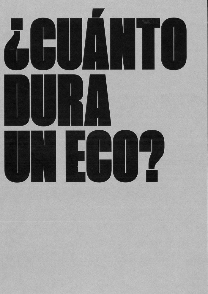 ¿Cuánto dura un eco?, de Autores, Varios | portada del libro