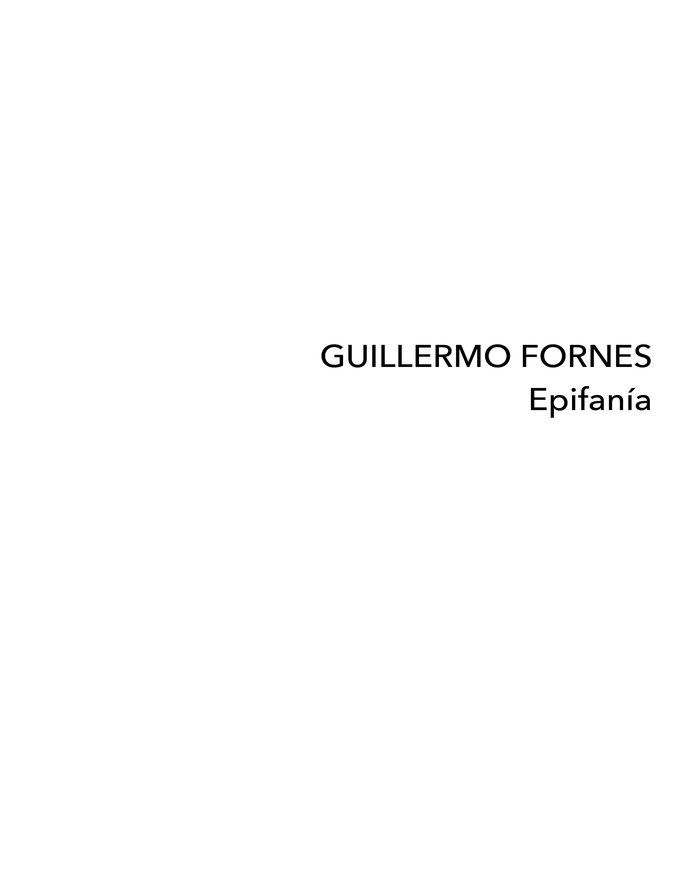 GUILLERMO FORNES EPIFANIA, de FORNES, GUILLERMO | portada del libro