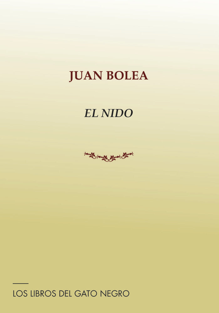 EL NIDO, de BOLEA, JUAN | portada del libro