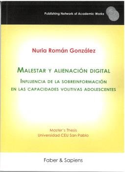 MALESTAR Y ALIENACION DIGITAL, de ROMAN GONZALEZ, NURIA | portada del libro
