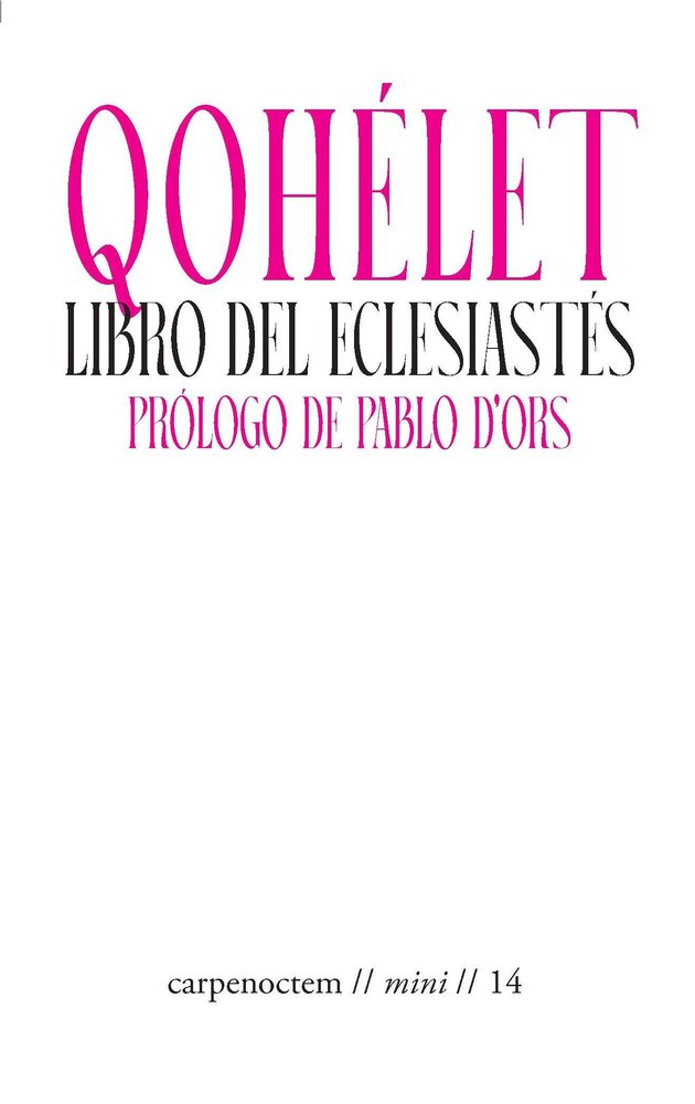 QOHELET, de ANONIMO | portada del libro