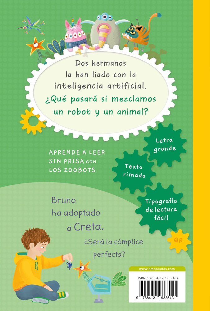 APRENDE A LEER SIN PRISA CON LOS ZOOBOTS (5) BRUNO Y CRETA, TRASTADAS SUPERDISCR, de CLEMENTE, EVA | portada del libro
