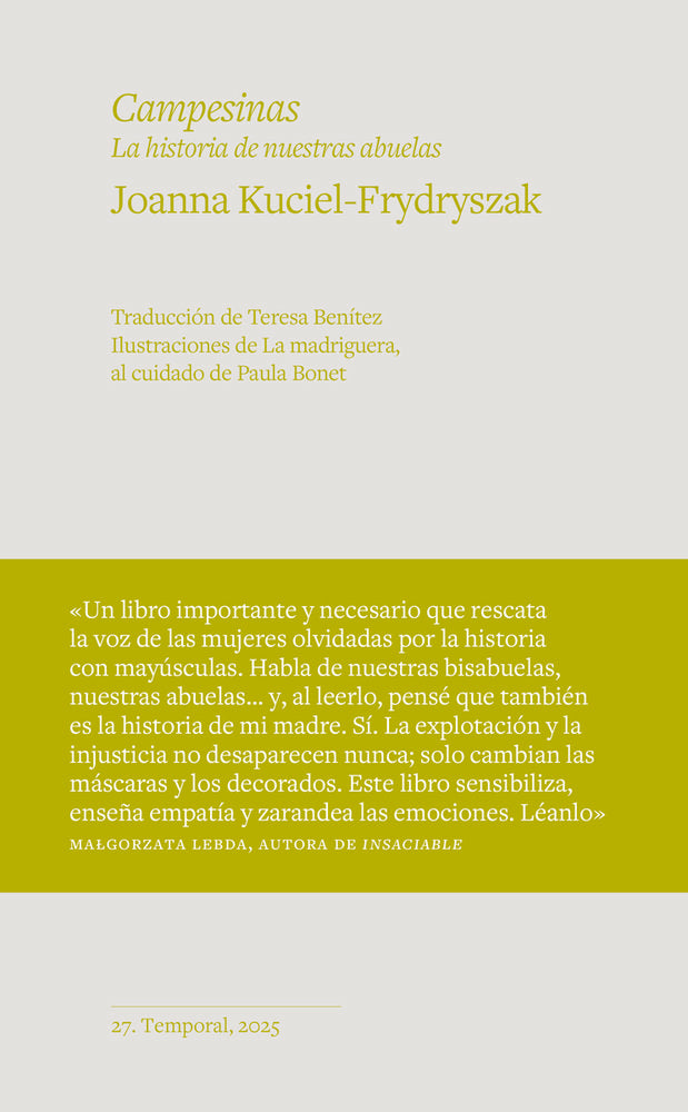 CAMPESINAS, de KUCIEL-FRYDRYSZAK | portada del libro