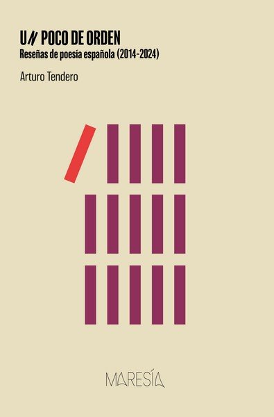 UN POCO DE ORDEN, de TENDERO, ARTURO | portada del libro