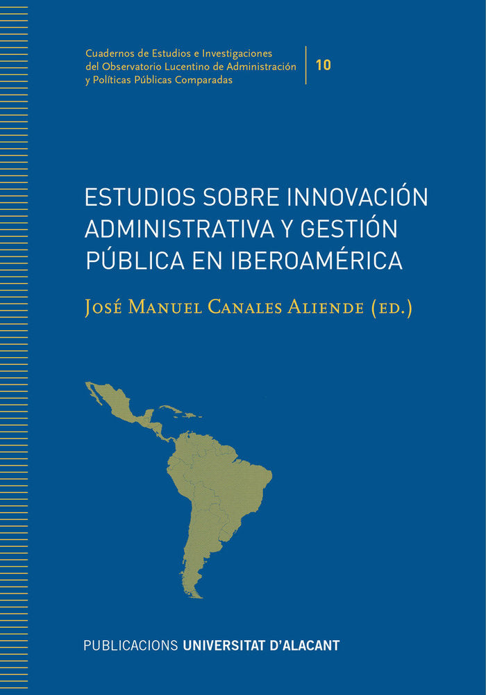 ESTUDIOS SOBRE INNOVACION ADMINISTRATIVA Y GESTION PUBLICA E | portada del libro