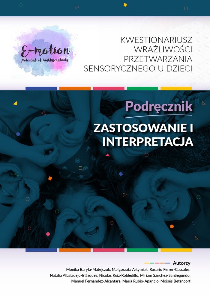 Kwestionariusz wrazliwosci przetwarzania sensorycznego u dzieci, de BARY& X00142 | portada del libro