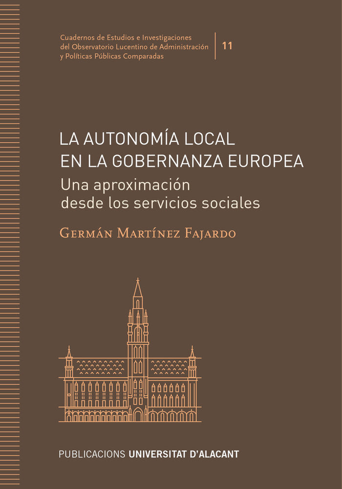 LA AUTONOMIA LOCAL EN LA GOBERNANZA EUROPEA, de MARTINEZ FAJARDO, GERMAN | portada del libro