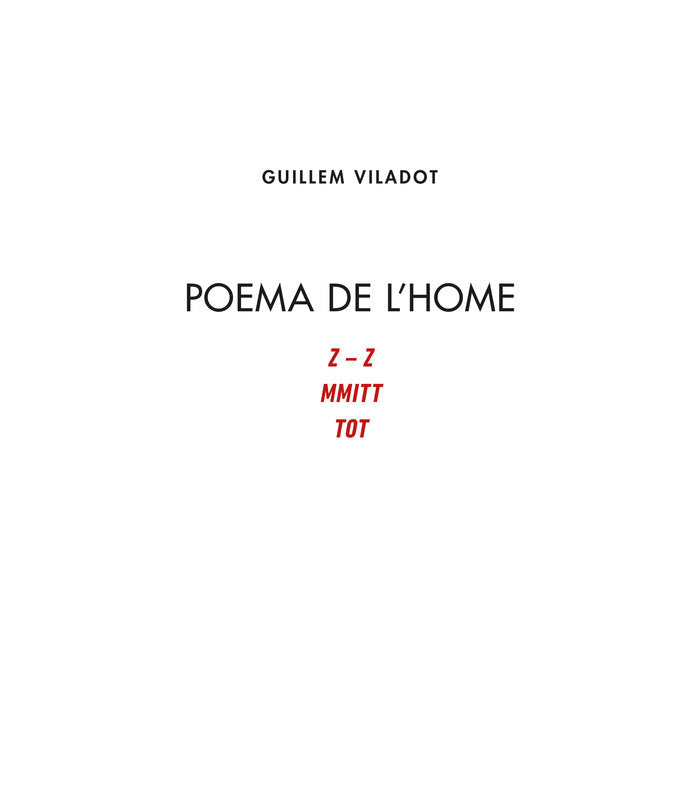 Poema de l'home, de VILADOT PUIG, GUILLEM | portada del libro