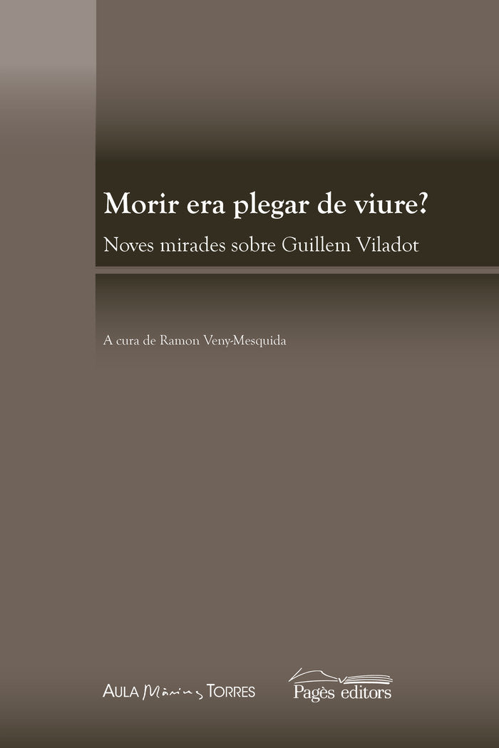 Morir era plegar de viure?, de VARIOS AUTORES | portada del libro