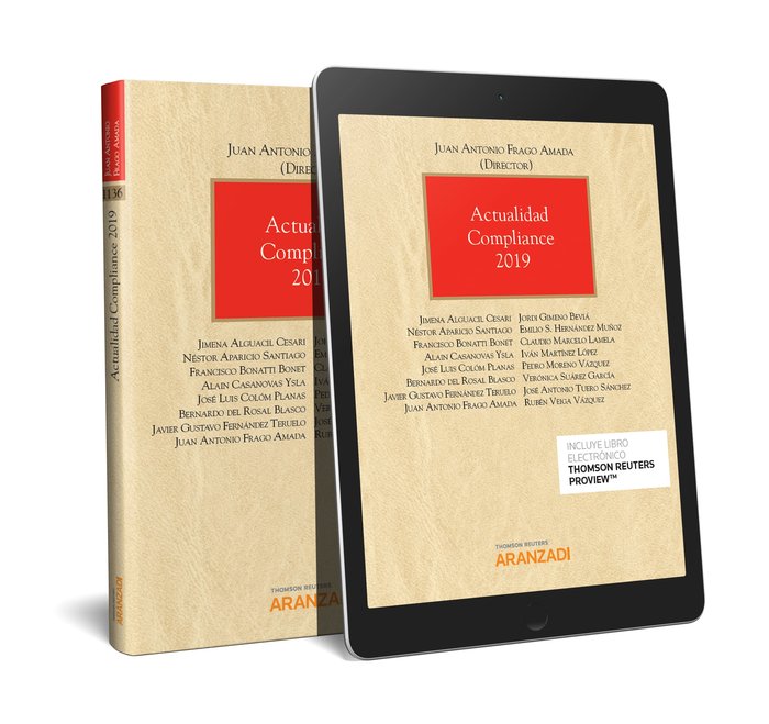 Actualidad compliance 2019 (Papel + e-book), de Frago Amada, Juan Antonio | portada del libro