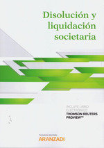 Disolución y liquidación societaria (Papel + e-book), de Thomson Reuters, Aranzadi | portada del libro