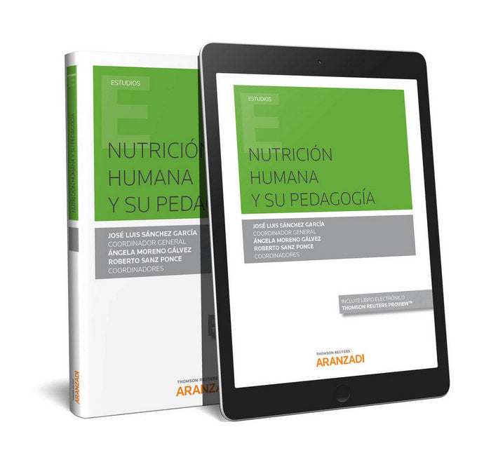 Nutrición humana y su pedagogía (Papel + e-book), de Moreno Gálvez, Angela | portada del libro
