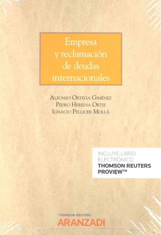 Empresa y reclamación de deudas internacionales (Papel + e-book), de Heredia Ortiz, Pedro | portada del libro