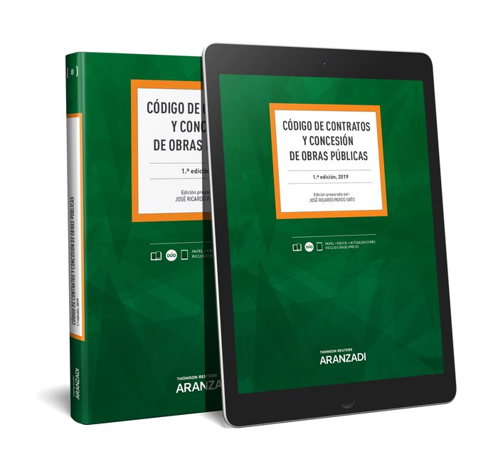 Código de contratos y concesión de obras públicas (Papel + e-book), de Pardo Gato, José Ricardo | portada del libro