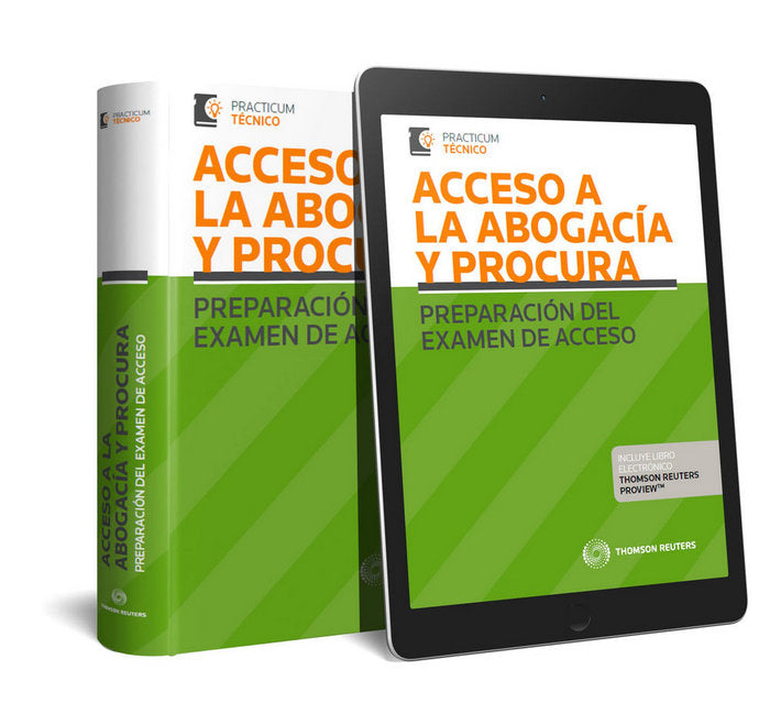 Acceso a la Abogacía y Procura. Preparación del examen de acceso (Papel + e-book), de Palomar Olmeda, Alberto | portada del l
