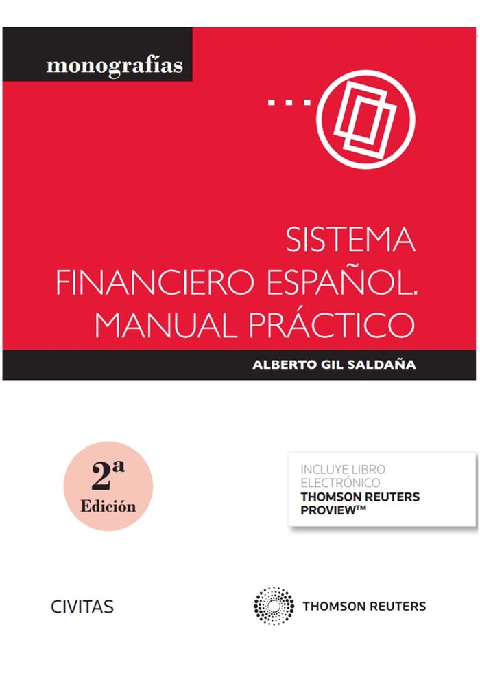 Sistema financiero español. Manual práctico (Papel + e-book), de Gil Saldaña, Alberto | portada del libro
