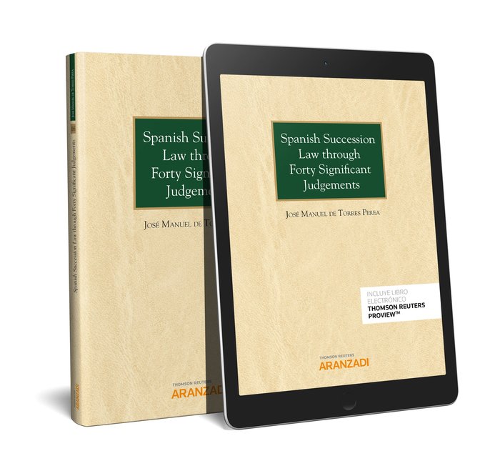 Spanish Succession Law through Forty Significant Judgements (Papel + e-book), de de Torres Perea, José Manuel | portada del l