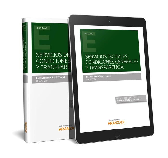 Servicios digitales, condiciones generales y transparencia (Papel + e-book), de Alonso Pérez, Maria Teresa | portada del libr
