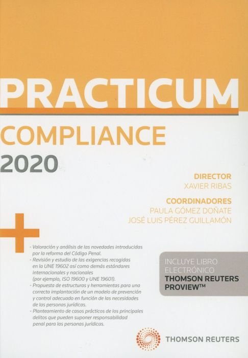Practicum Compliance 2019 (Papel + e-book), de Ribas, Xavier | portada del libro