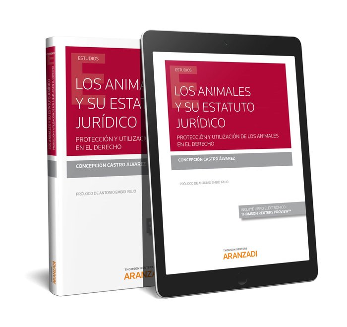 Los animales y su estatuto jurídico. (Papel + e-book), de Castro Álvarez, Concepcción | portada del libro