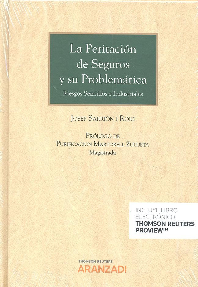 La peritación de seguros y su problemática (Papel + e-book), de Sarrión i Roig, Josep | portada del libro