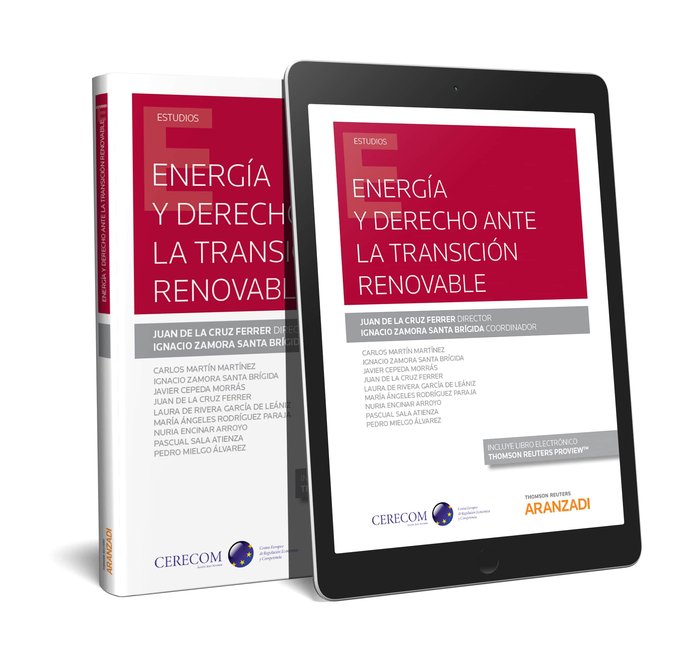 Energía y Derecho ante la transición renovable (Papel + e-book), de de la Cruz Ferrer, Juan | portada del libro