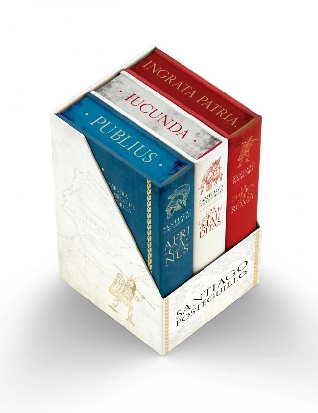 Trilogía Africanus (estuche con: El hijo del consul | Las legiones malditas | La traición de Roma), de SANTIAGO POSTEGUILLO |