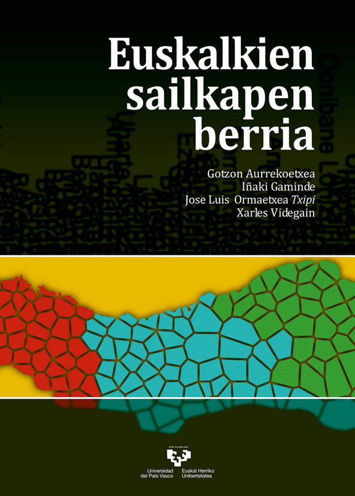Euskalkien sailkapen berria, de Aurrekoetxea Olabarri, Gotzon | portada del libro