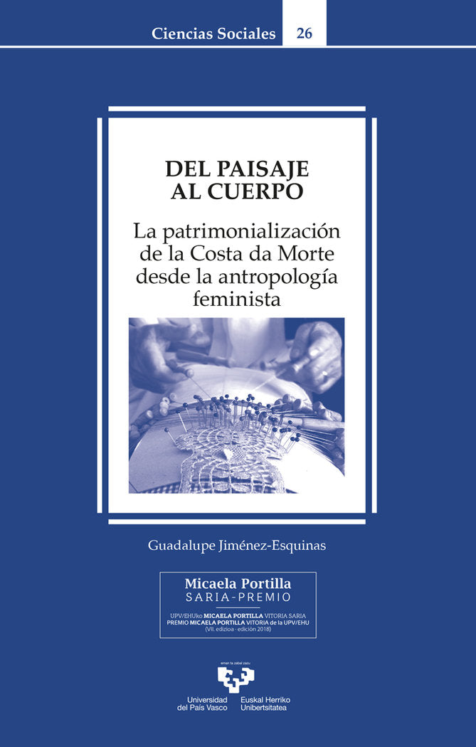 DEL PAISAJE AL CUERPO, de JIMENEZ ESQUINAS, GUADALUPE | portada del libro