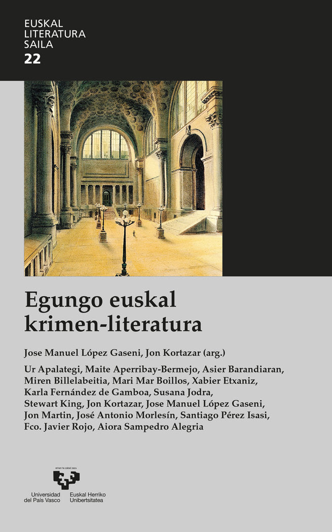Egungo euskal krimen-literatura | portada del libro