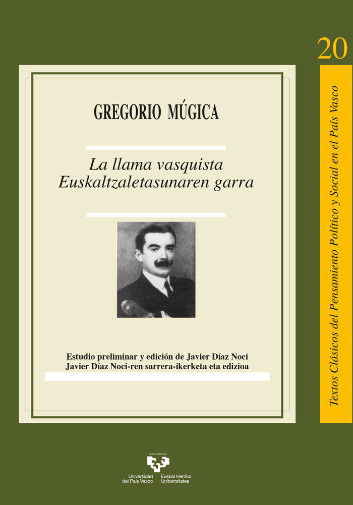 La llama vasquista - Euskaltzaletasunaren garra, de MUGICA MUGICA, GREGORIO | portada del libro