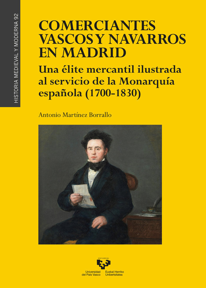 COMERCIANTES VASCOS Y NAVARROS EN MADRID, de MARTINEZ BORRALLO, ANTONIO | portada del libro