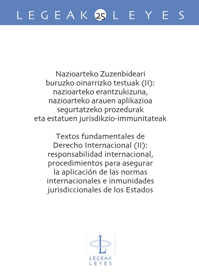 NAZIOARTEKO ZUZENBIDEARI BURUZKO OINARRIZKO TESTUAK (II) - T | portada del libro