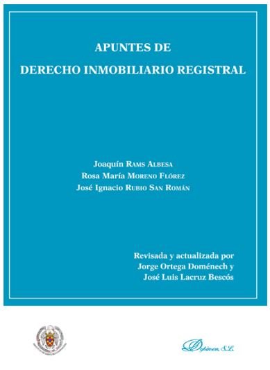 Apuntes de Derecho Inmobiliario Registral, de Rams Albesa, Joaquín | portada del libro