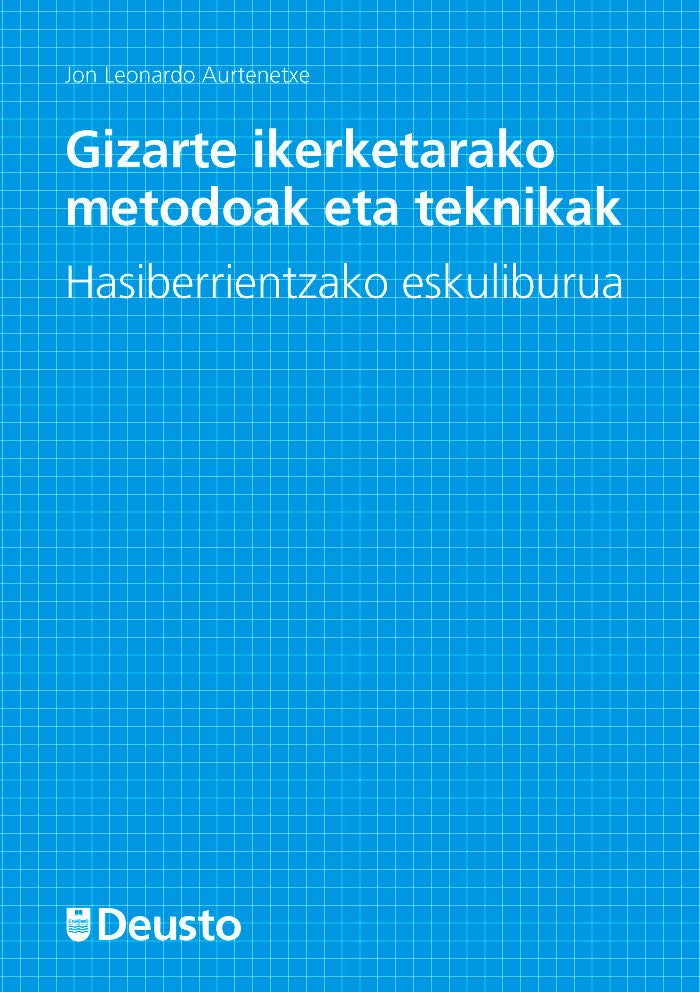 Gizarte ikerketarako metodoak eta teknikak, de LEONARDO AURTENETXE, JON | portada del libro