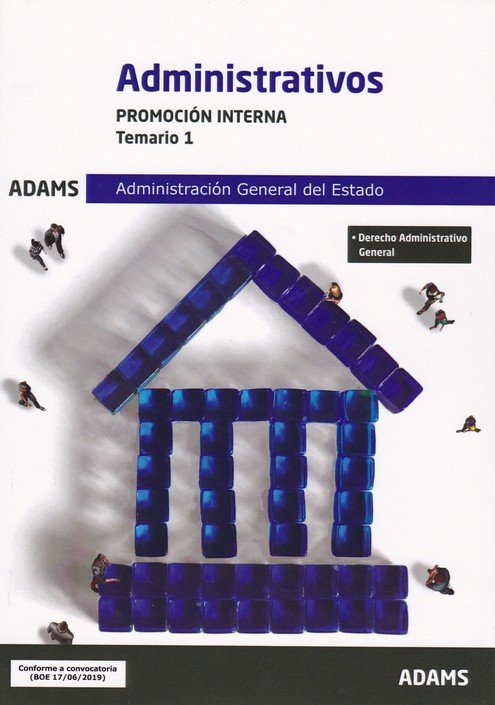 Temario 1 Administrativos Administración General del Estado, promoción interna, de AA.VV. | portada del libro