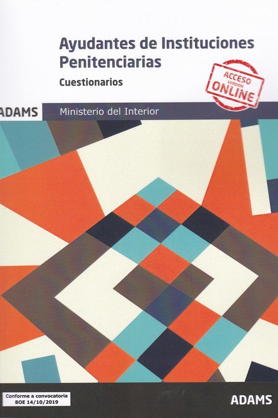 Cuestionarios Ayudantes de Instituciones Penitenciarias, de Varios autores | portada del libro