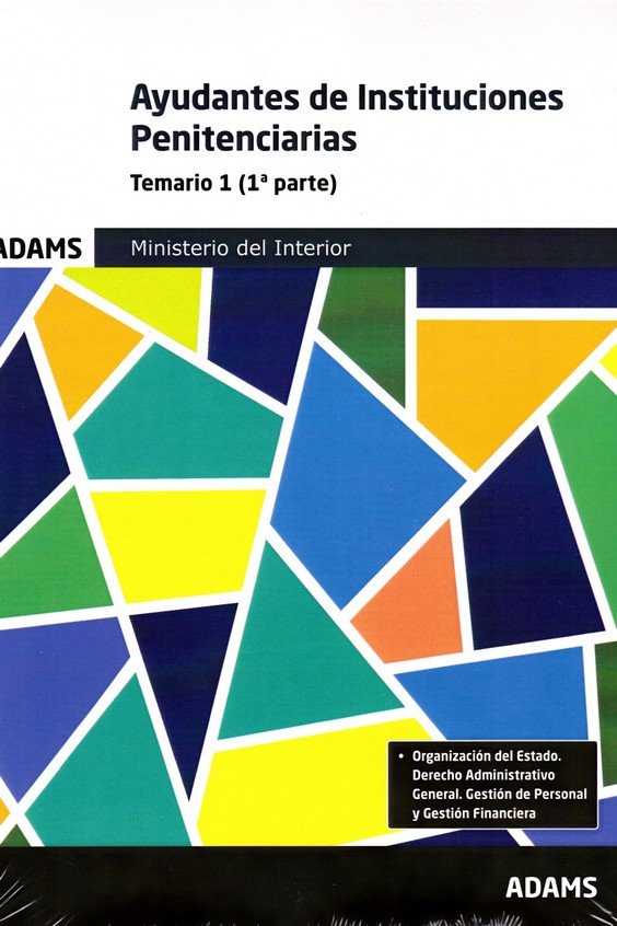 Temario 1 Ayudantes de Instituciones Penitenciarias, de Varios autores | portada del libro