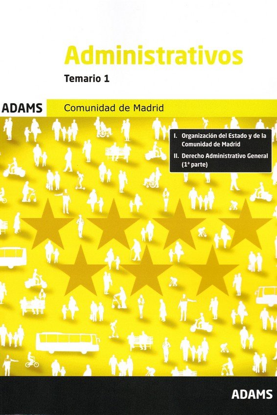 ADMINISTRATIVOS - TEMARIO 1 (COMUNIDAD DE MADRID), de VV.AA. | portada del libro