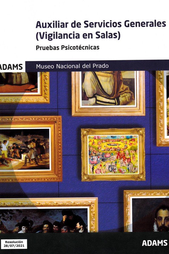 AUXILIAR DE SERVICIOS GENERALES ( VIGILANCIA DE SALA) - PRUEBAS PSICOTECNICAS | portada del libro