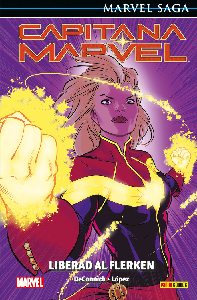 CAPITANA MARVEL 05: LIBERAD A FLERKEN, de LOPEZ | portada del libro