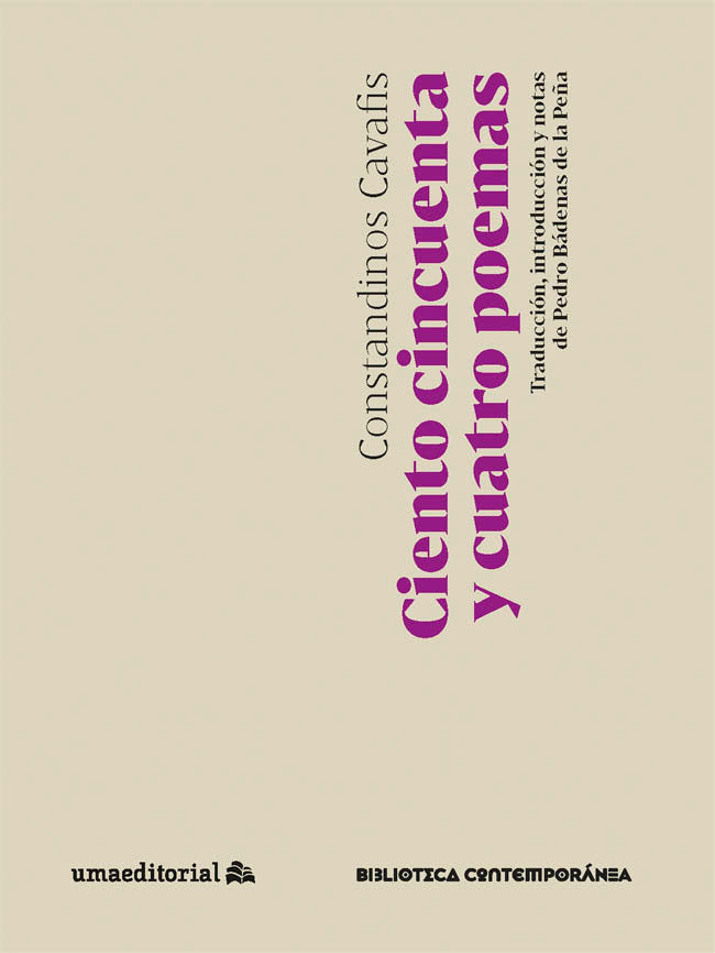 CIENTO CINCUENTA Y CUATRO POEMAS, de CAVAFIS, CONSTANDINOS | portada del libro