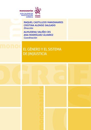 EL GENERO Y EL SISTEMA DE IN JUSTICIA, de CASTILLEJO MANZANARES | portada del libro