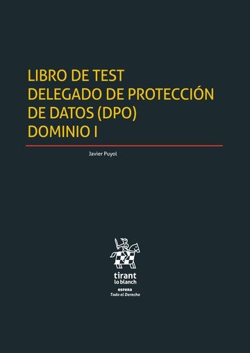 Libro de test delegado de proteccion de datos (DPO) dominio I, de Puyol | portada del libro