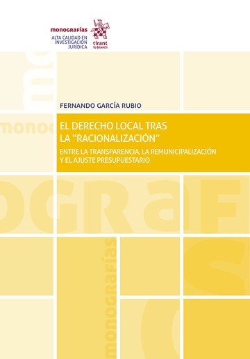 El Derecho Local Tras la "Racionalización", de García Rubio | portada del libro