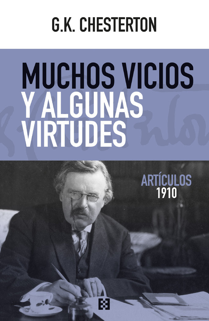 MUCHOS VICIOS Y ALGUNAS VIRTUDES, de CHESTERTON | portada del libro