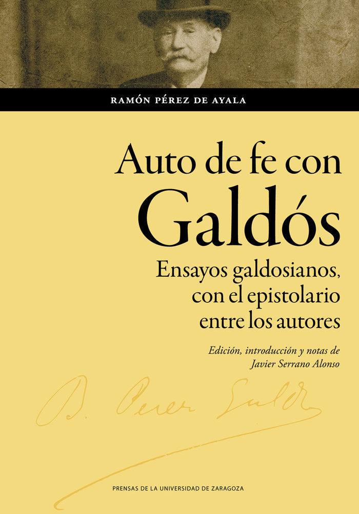 AUTO DE FE CON GALDOS, de PEREZ DE AYALA, RAMON | portada del libro