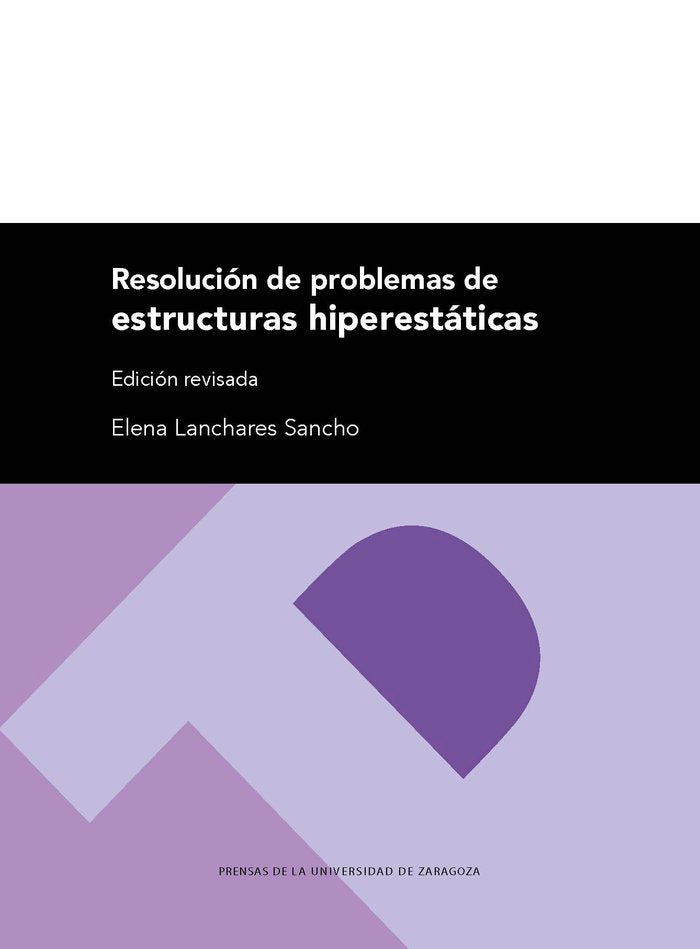 RESOLUCION DE PROBLEMAS DE ESTRUCTURAS HIPERESTATICAS, de LANCHARES SANCHO, ELENA | portada del libro