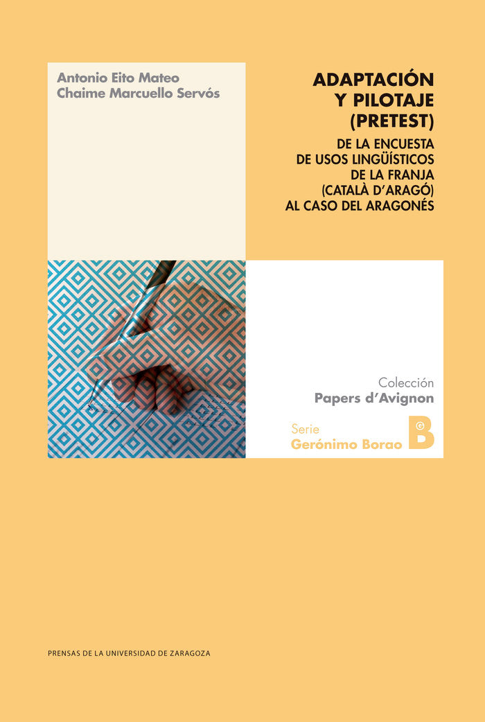 ADAPTACION Y PILOTAJE PRETEST DE LA ENCUESTA DE USOS LINGÜ, de EITO MATEO, ANTONIO | portada del libro