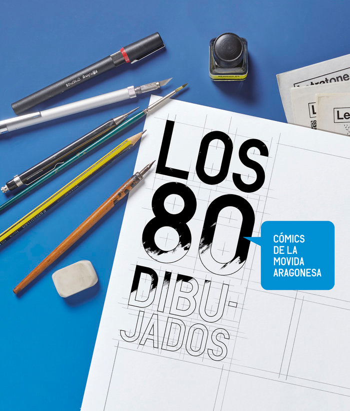 LOS 80 DIBUJADOS, de VV AA | portada del libro